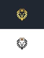 Geometric Lion Head Logo vector