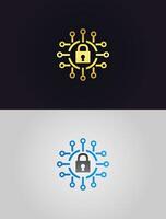 Cyber security logo vector