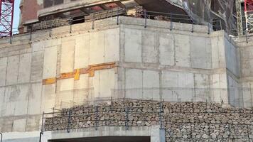 Dynamic views showcasing various construction stages with cranes and structural elements actively in progress photo