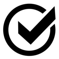 Checkmark in Circle Icon vector