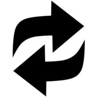 Refresh or Exchange Arrows Icon vector
