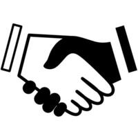 Simple Handshake Icon vector
