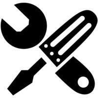Wrench and Screwdriver Tools Icon vector