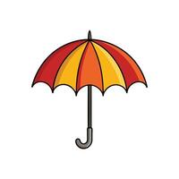Classic Umbrella Design for Weather Illustration vector