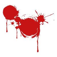 Grunge Blood Splatter Effect with Dripping Texture vector