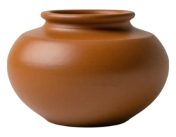 Earthenware Pot A round terracotta vessel perfect for storage or display png