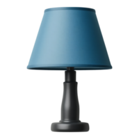 Blue Table Lamp with Black Base png