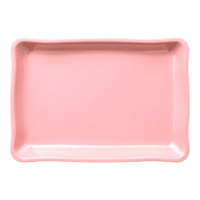 Pink Rectangular Tray png