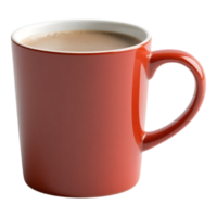 Red Coffee Mug with Coffee png