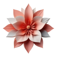 Elegant layered flower with realistic details and a transparent background png