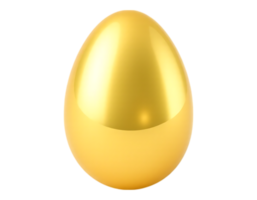 Golden Easter Egg on Transparent Background png
