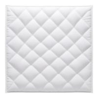 White Quilted Square Pillow or Mattress Pad png