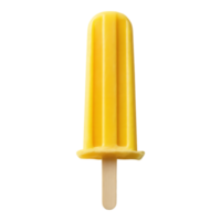 Refreshing Yellow Popsicle on a Stick png