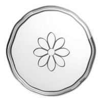 Daisy Flower in Droplet Frame png