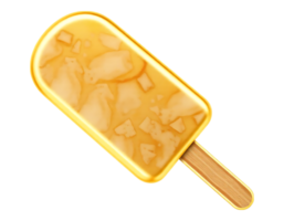 Golden Ice Pop with Chunks png