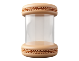 Macaron Display Case 3D Render png