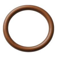 Brown O-Ring Isolated on Transparent Background png