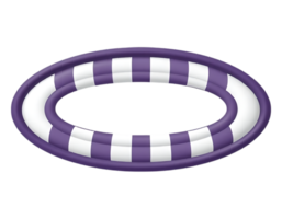 Purple and White Striped Oval Frame png