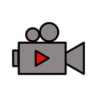 Videography camera icon illustration vector