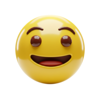 Yellow Happy Emoji Face Expression png