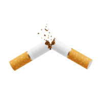 Broken Cigarette Anti Smoking Health Campaign png