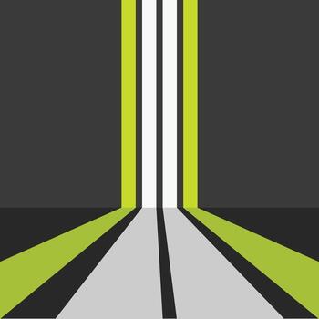 Light Green and Light Gray Strips showing path design vector