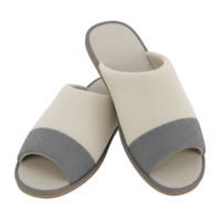 White house slippers with soft fabric material for comfort png