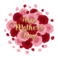 Pink and red rose petals scattered decoratively on surface png