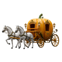Horse drawn wooden cart with barrels in countryside setting png