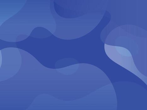 Abstract blue gradient wave overlap layer background with geometric shape element and blank space design vector