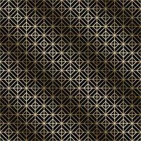 golden seamless ornamental luxury geometric pattern. outline art deco rich design. Repeatable elegant royal background. Symmetry endless print vector