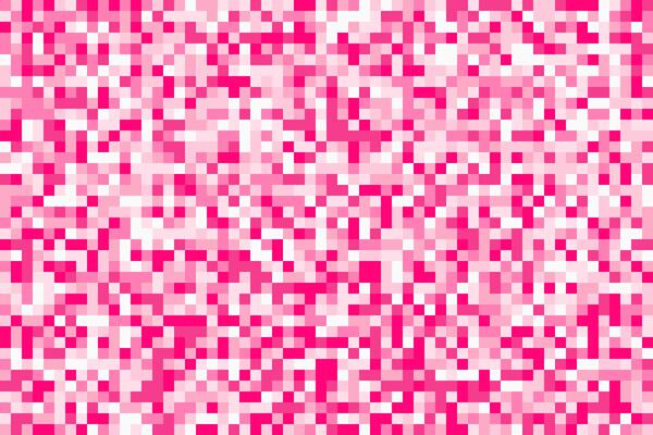 Pixel brick game background. Pink textured seamless pattern with cubes. Abstract noisy mosaic backdrop for hide censored content. Geometric tiled grid