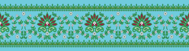 Textile digital design motif Abstract artwork suitable for women cloth design ornament demask border vector
