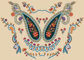 A beautiful Baroque Ornament style border design handmade artwork ornament pattern with watercolor, repeat floral texture, vintage background hand drawing search hd flowers broder vector