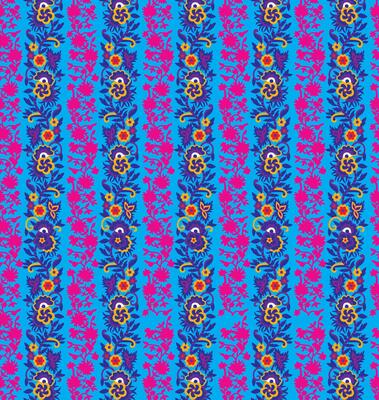 Beautiful vintage floral pattern in small flowers. Small pink flowers. Dark blue background. Liberty style print