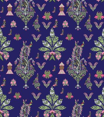Textile digital design motif pattern decor hand made artwork frame gift card wallpaper women cloth ornament abstract