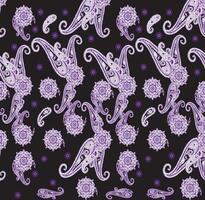 pattern bunch of flowers, repeating print for fabric on dark blue background.Trendy Seamless vector