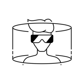 Set of VR Virtual Reality icon. Metaverse, Augmented Reality, Virtual Worlds, and Digital Interaction symbol. vector