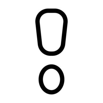 outline icons for alert, warning, notification, and error messages. vector