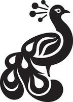 Peacock Illustration An Artful Depiction and Decorative Design vector