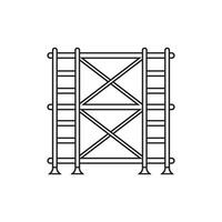 scaffolding icon symbol vector