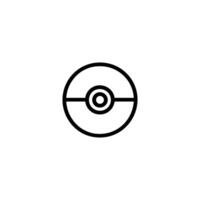 Divided Sphere With Center Button Icon vector