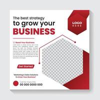 Marketing flyer for business growth vector