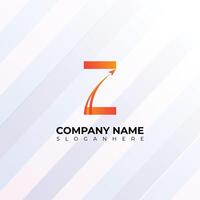 Letter Z logo design gradient luxury desig vector
