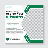 Business social media post banner template, Creative marketing Instagram post design vector