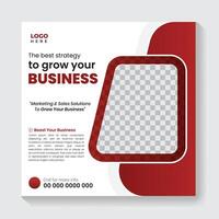 Creative business marketing banner for social media post template vector