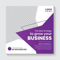 Business Marketing Live Webinar social media post, Digital Marketing Online Webinar Instagram Post, Creative Web Banner Template Design. vector