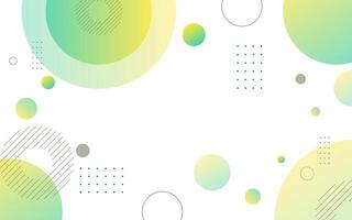 geometric abstract background green and yellow gradient with memphis background circle halftone.simple design. eps 10 vector