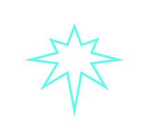 Y2K abstract star Shape. Modern shape symbol in flat style. This icon reflects retro vibes of the 90s, adding a trendy element to space designs. Perfect for decoration and graphic projects. vector