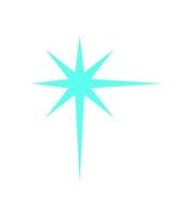 Futuristic Y2K star icon. Retro symbol of a cosmic element. Abstract space shape, aesthetic graphic, bold design. Ideal for decoration, trendy projects, or vintage artwork. vector